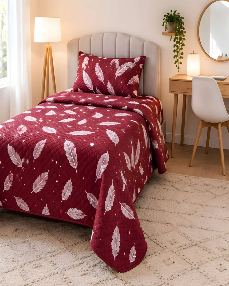 CONJUNTO CUBRECAMA 1.5 PLAZAS CON ALMOHADA Y FUNDA - 4