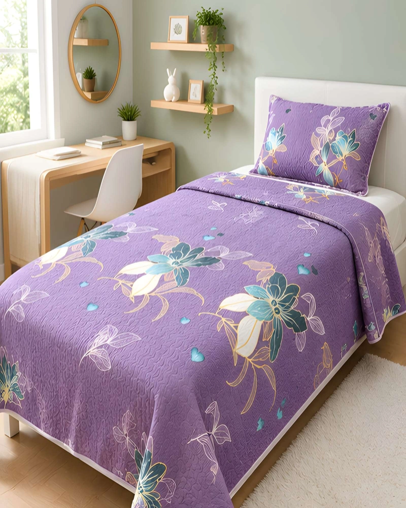 CONJUNTO CUBRECAMA 1.5 PLAZAS CON ALMOHADA Y FUNDA - 3