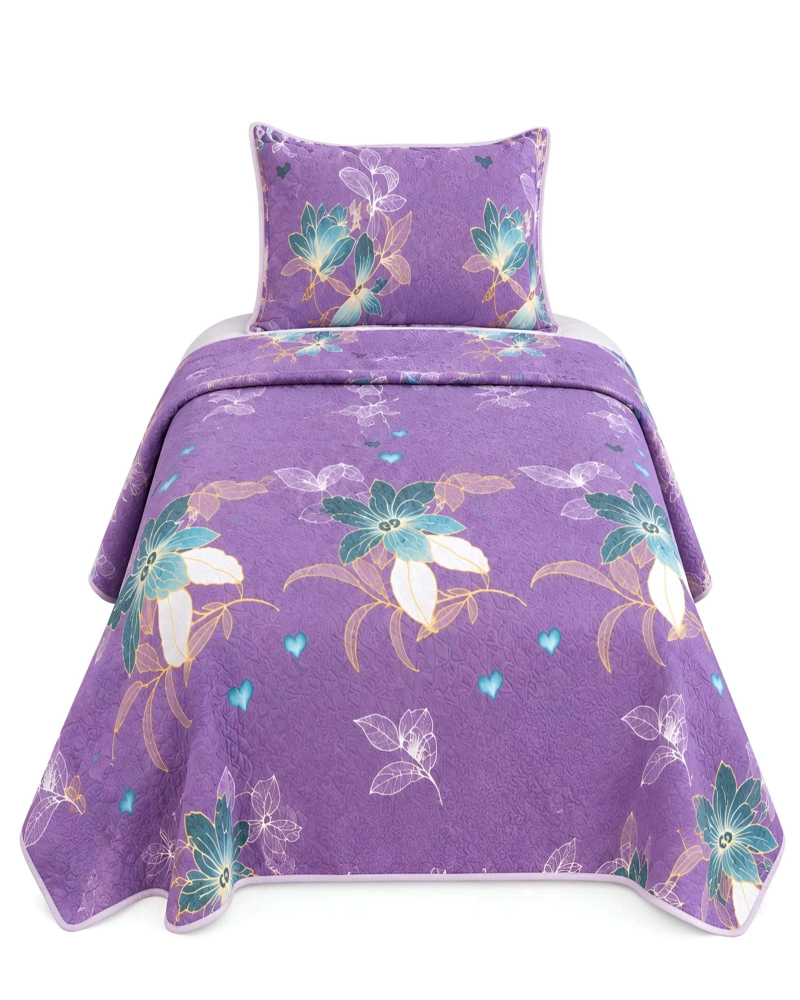 CONJUNTO CUBRECAMA 1.5 PLAZAS CON ALMOHADA Y FUNDA - 6