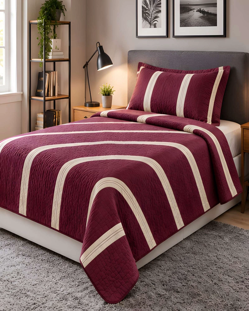 CONJUNTO CUBRECAMA 1.5 PLAZAS CON ALMOHADA Y FUNDA - 3