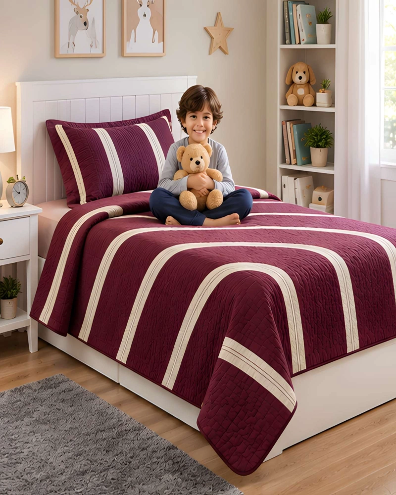 CONJUNTO CUBRECAMA 1.5 PLAZAS CON ALMOHADA Y FUNDA - 5