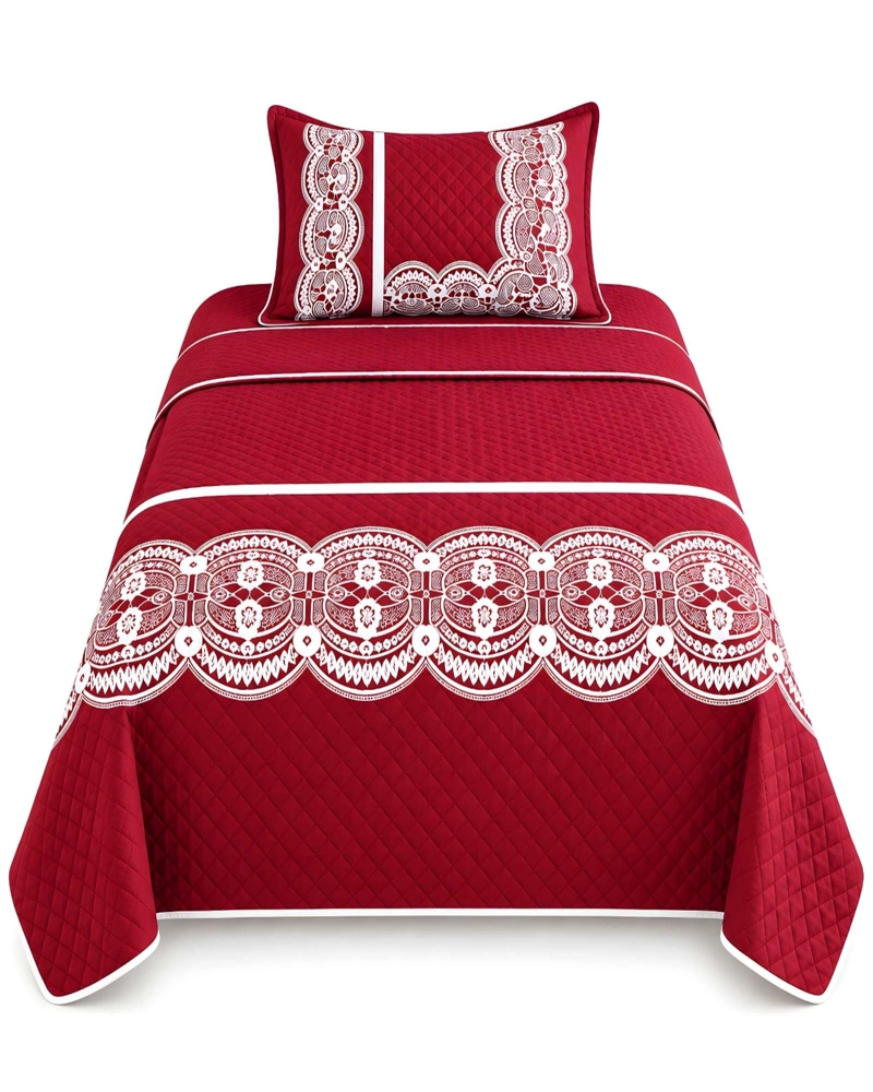 CONJUNTO CUBRECAMA 1.5 PLAZAS CON ALMOHADA Y FUNDA - 6