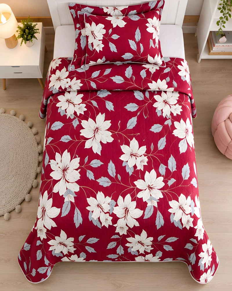CONJUNTO CUBRECAMA 1.5 PLAZAS CON ALMOHADA Y FUNDA - 3
