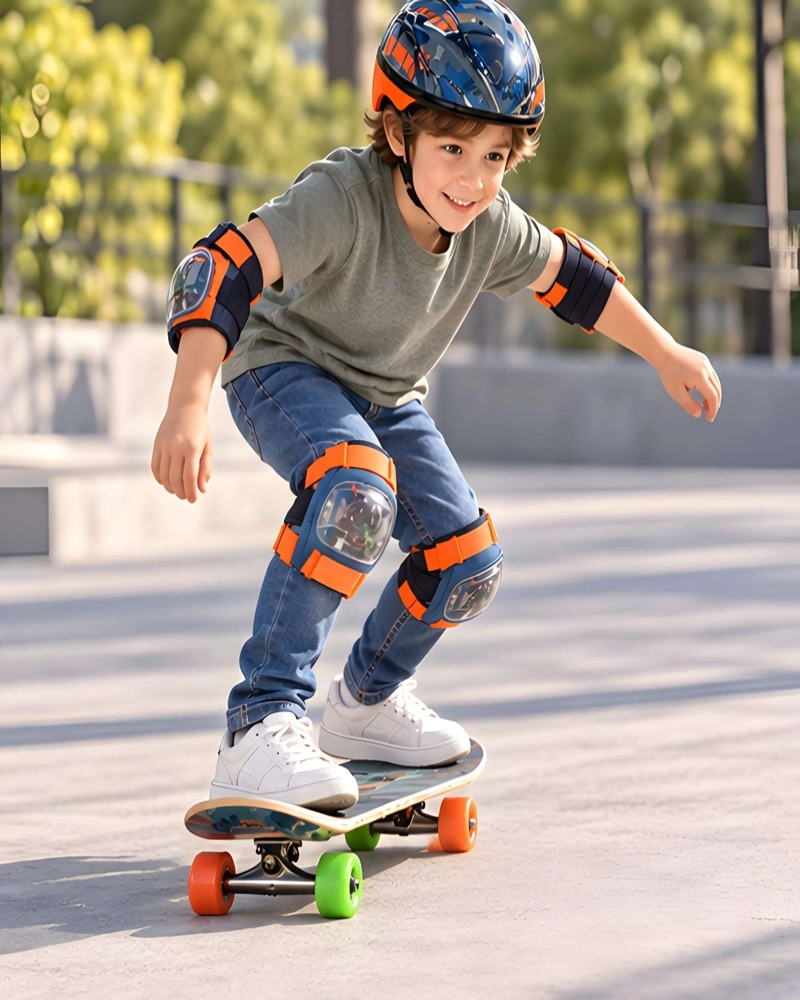 PATINETA PARA NIÑOS CON KIT DE PROTECCION Y CASCO VENTILADO - 2