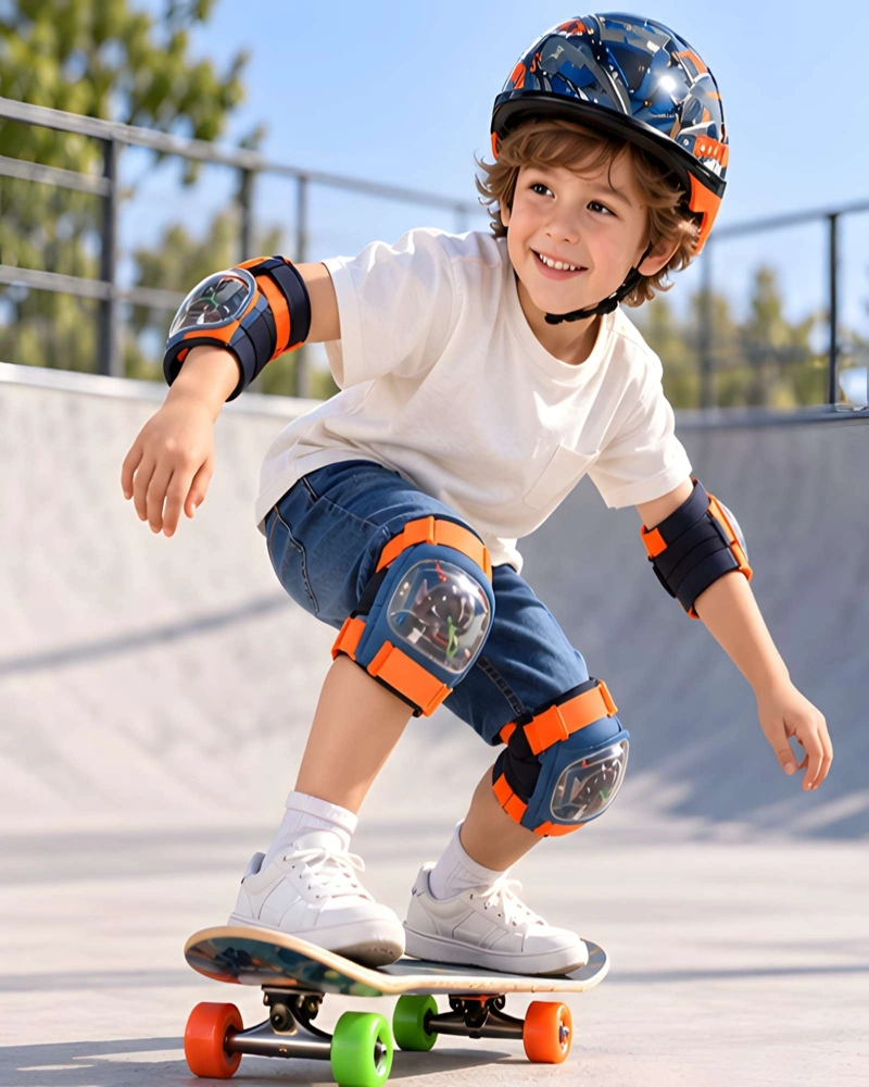 PATINETA PARA NIÑOS CON KIT DE PROTECCION Y CASCO VENTILADO - 3