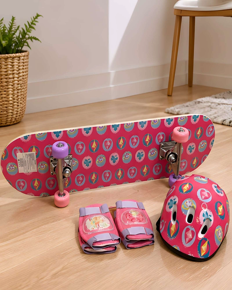 PATINETA PARA NIÑOS CON KIT DE PROTECCION Y CASCO VENTILADO - 1