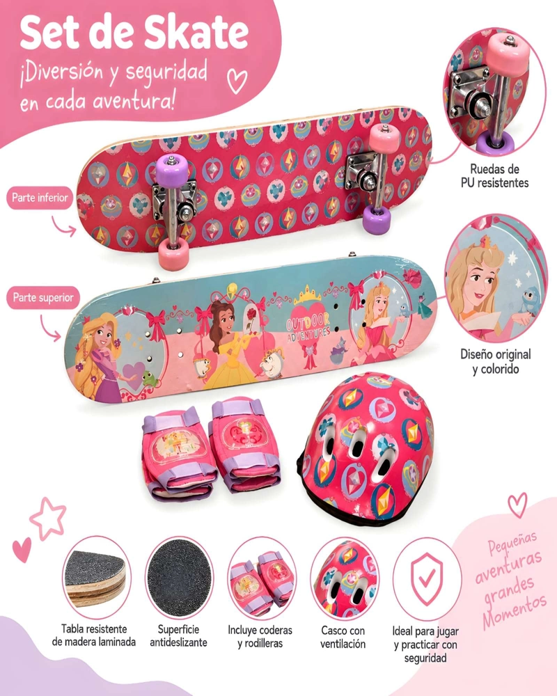 PATINETA PARA NIÑOS CON KIT DE PROTECCION Y CASCO VENTILADO - 5