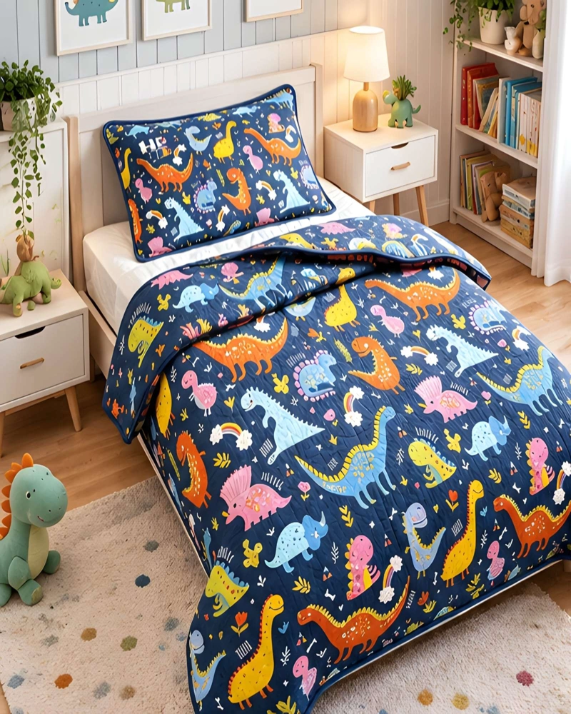 CUBRECAMA QUILT Y FUNDA DE ALMOHADA ULTRALIGERO FRESCO 1.5 PLAZAS - 1