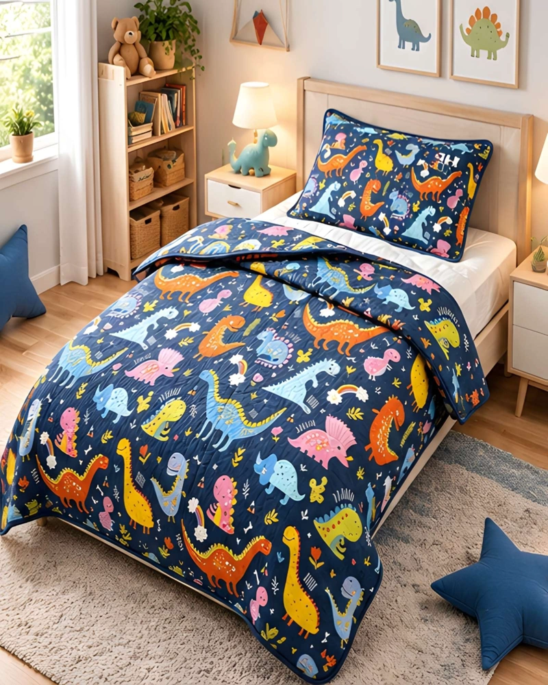 CUBRECAMA QUILT Y FUNDA DE ALMOHADA ULTRALIGERO FRESCO 1.5 PLAZAS - 2