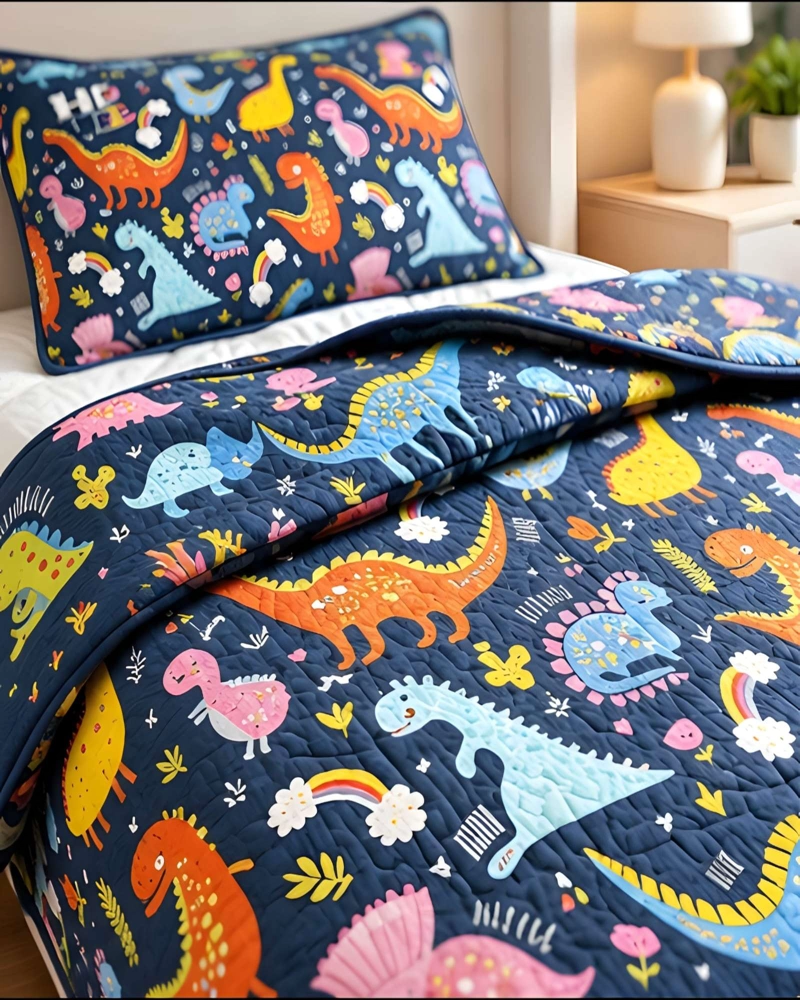 CUBRECAMA QUILT Y FUNDA DE ALMOHADA ULTRALIGERO FRESCO 1.5 PLAZAS - 3