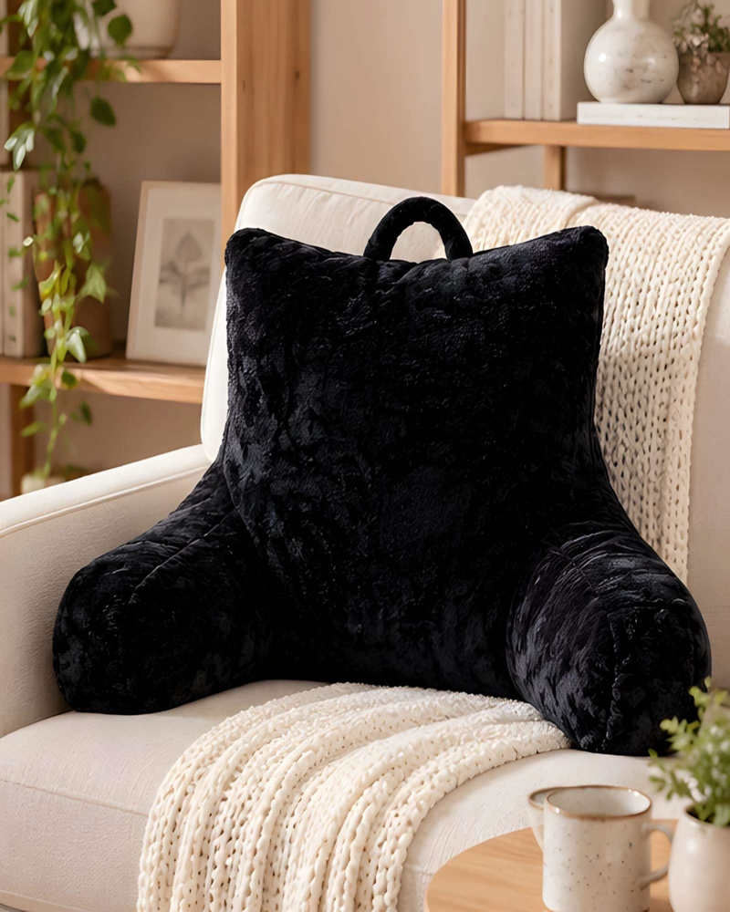COJIN RESPALDO CAMA SOFA BRAZOS ACOLCHADO PARA LECTURA DESCANSO - 2