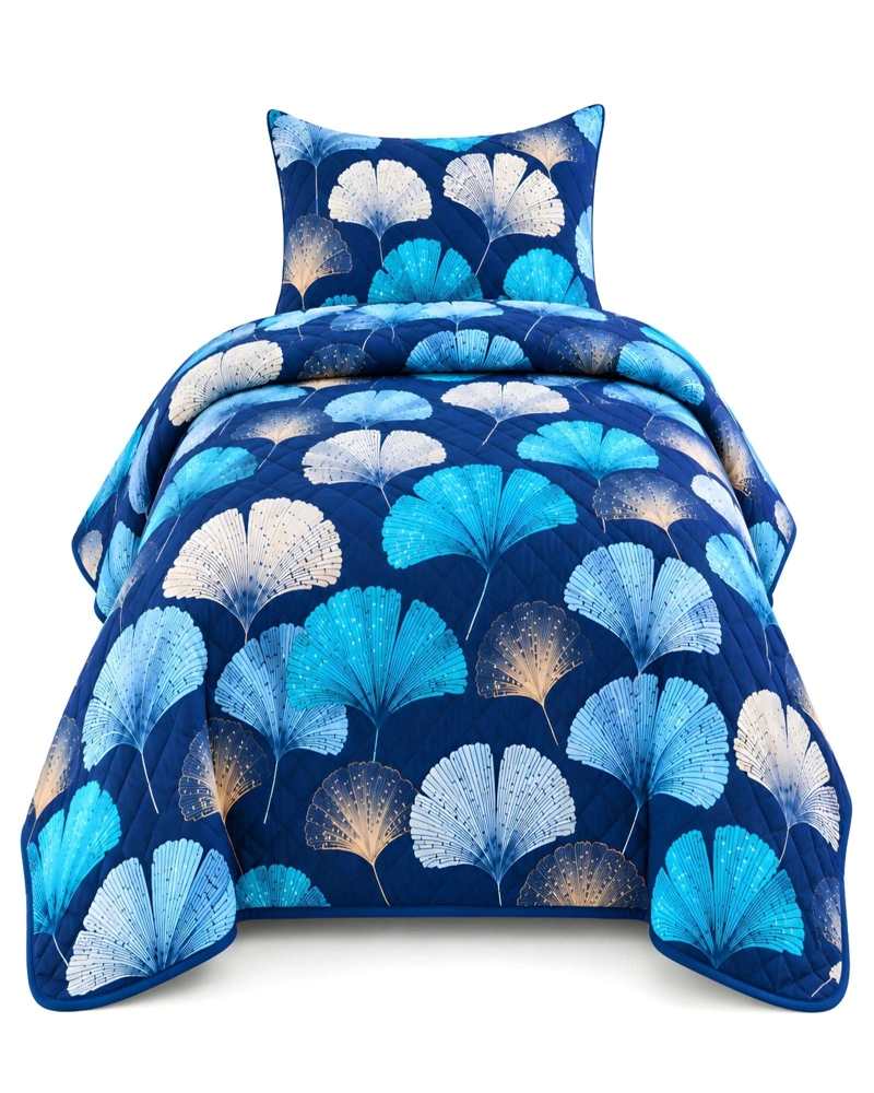 CUBRECAMA 1.5 PLAZAS QUILT LIVIANO CON ALMOHADA - 6