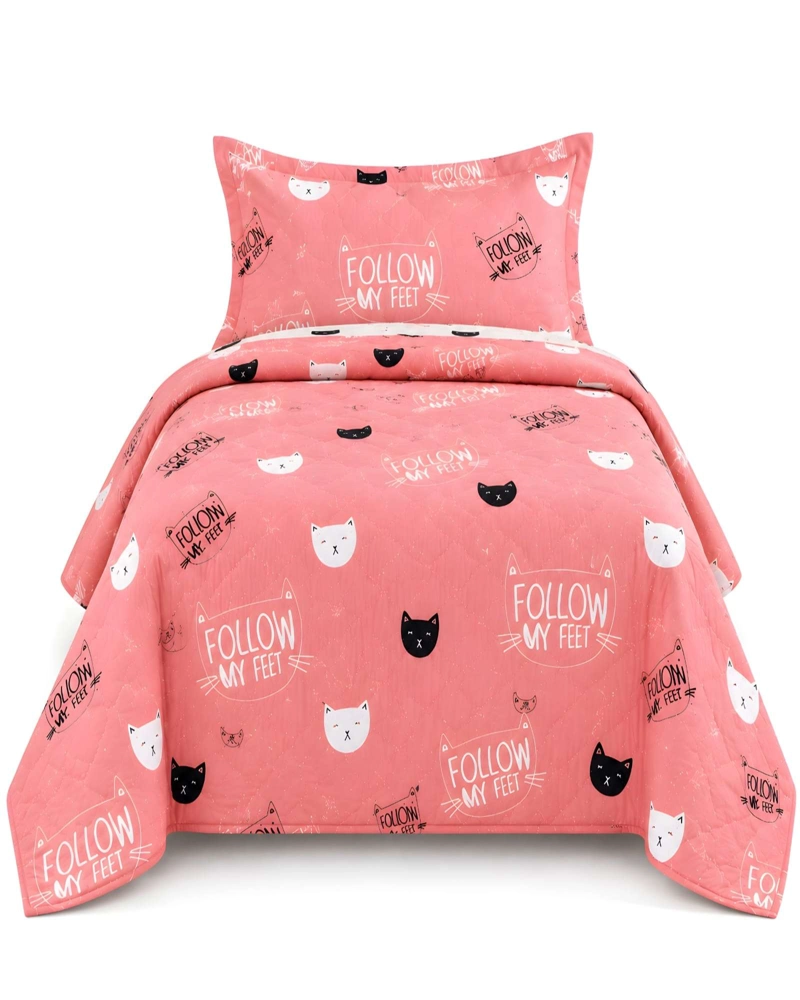 CUBRECAMA 1.5 PLAZAS QUILT LIVIANO CON ALMOHADA - 6