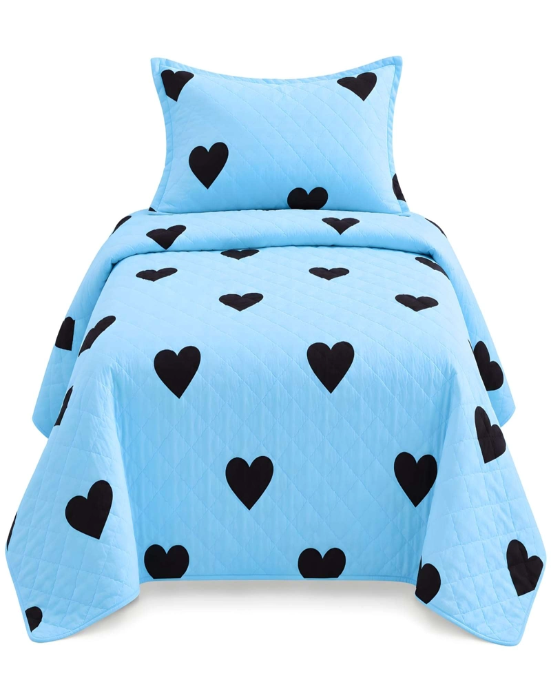 CUBRECAMA 1.5 PLAZAS QUILT LIVIANO CON ALMOHADA - 6