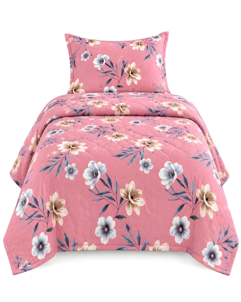 CUBRECAMA 1.5 PLAZAS QUILT LIVIANO CON ALMOHADA - 6