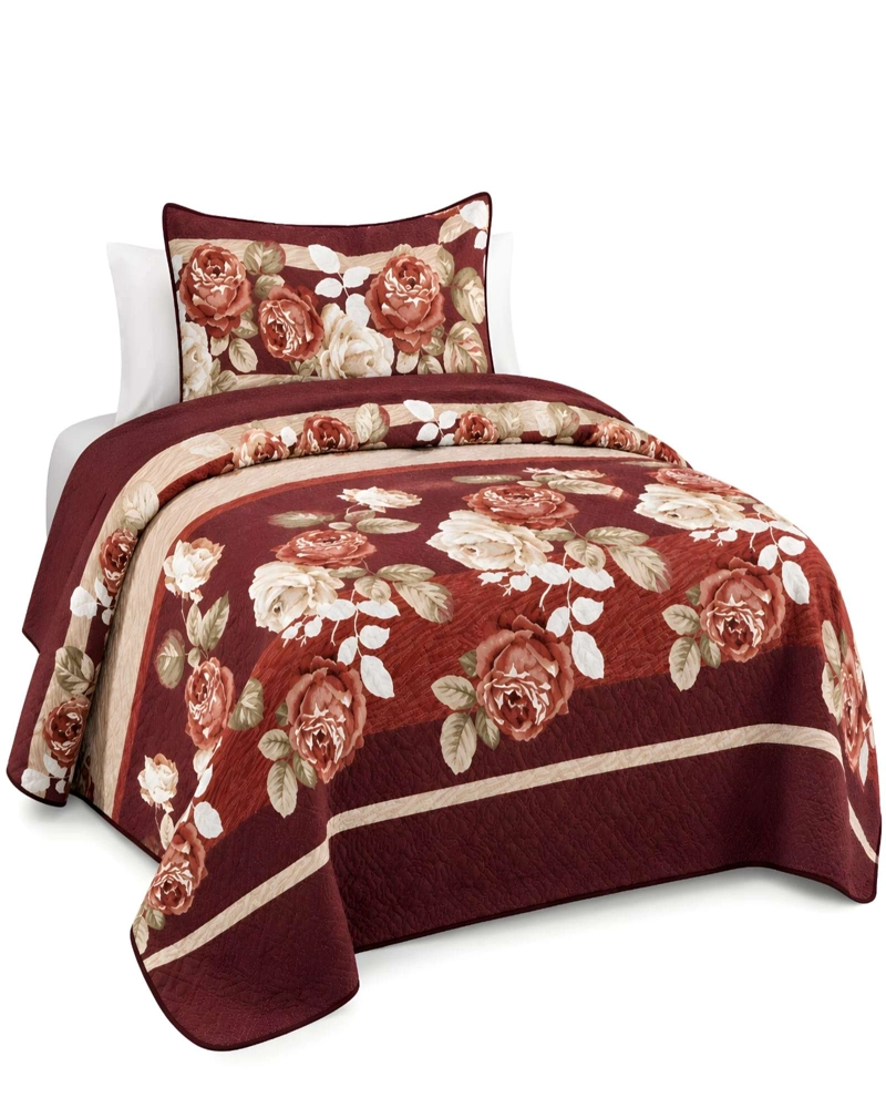 CUBRECAMA 1.5 PLAZAS QUILT LIVIANO CON ALMOHADA - 6