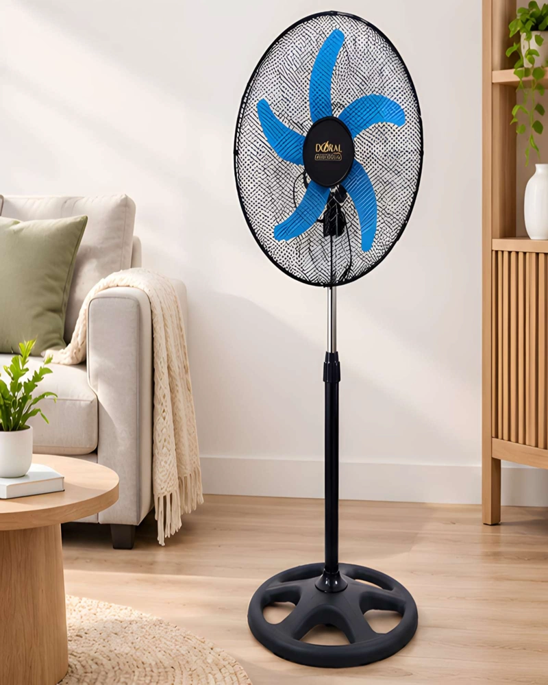 VENTILADOR DE PEDESTAL 18 PULGADAS CON HE LICE DE 5 ASPAS - 2