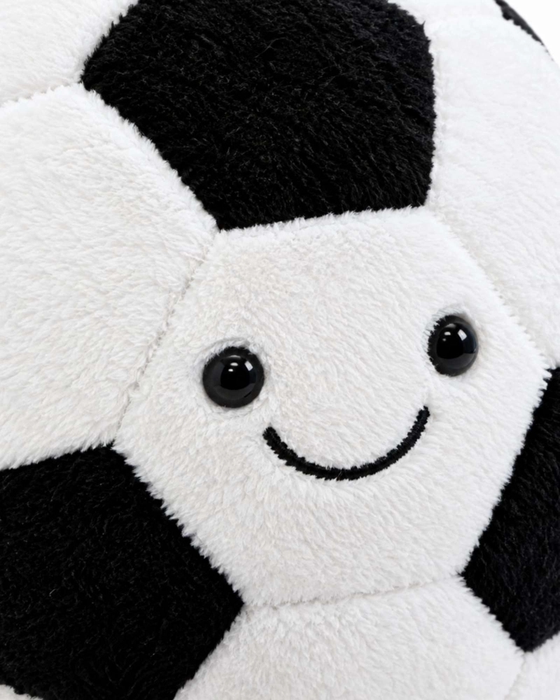 COJIN PELUCHE BALON FUTBOL CLASICO CON PIERNAS PARA CUARTO INFANTIL - 4