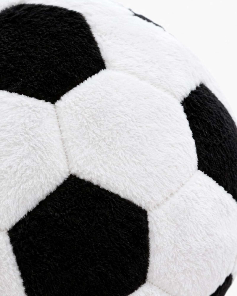 COJIN FORMA BALON FUTBOL CLASICO 30 CM PARA CUARTO O SALA TV - 3