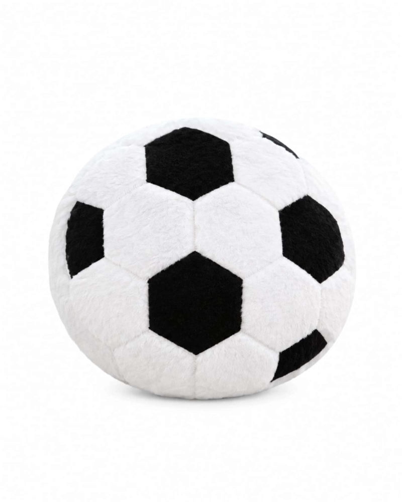 COJIN FORMA BALON FUTBOL CLASICO 30 CM PARA CUARTO O SALA TV - 6