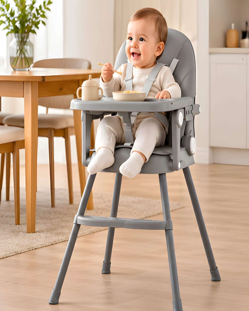 COMEDOR INFANTIL ELEVADO 2 EN 1 CON ACOLCHADO, REPOSAPIE S Y ARNE S DE 5 PUNTOS - 3