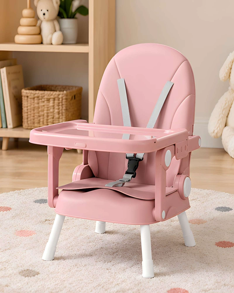 COMEDOR INFANTIL ELEVADO 2 EN 1 CON ACOLCHADO, REPOSAPIE S Y ARNE S DE 5 PUNTOS - 1