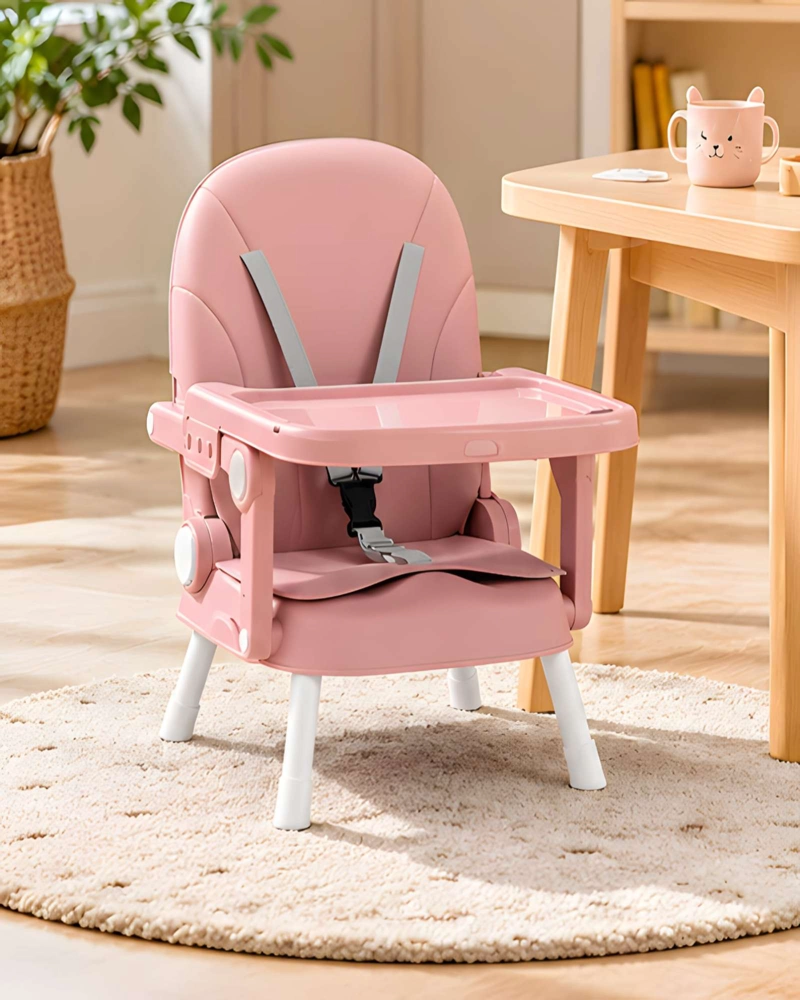 COMEDOR INFANTIL ELEVADO 2 EN 1 CON ACOLCHADO, REPOSAPIE S Y ARNE S DE 5 PUNTOS - 2