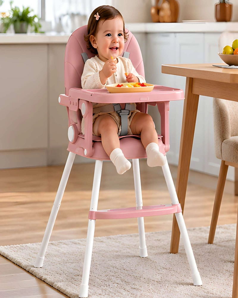 COMEDOR INFANTIL ELEVADO 2 EN 1 CON ACOLCHADO, REPOSAPIE S Y ARNE S DE 5 PUNTOS - 3
