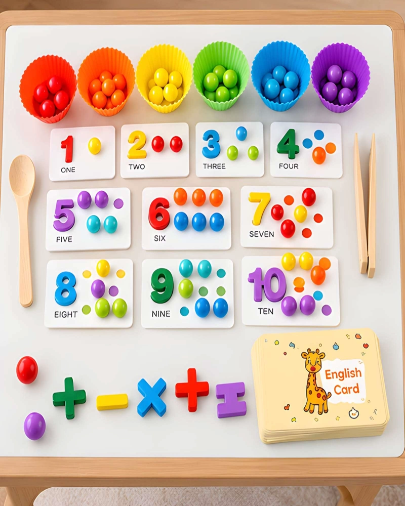 KIT EDUCATIVO DE MATEMATICAS Y MOTRICIDAD FINA PARA NIÑOS - 1