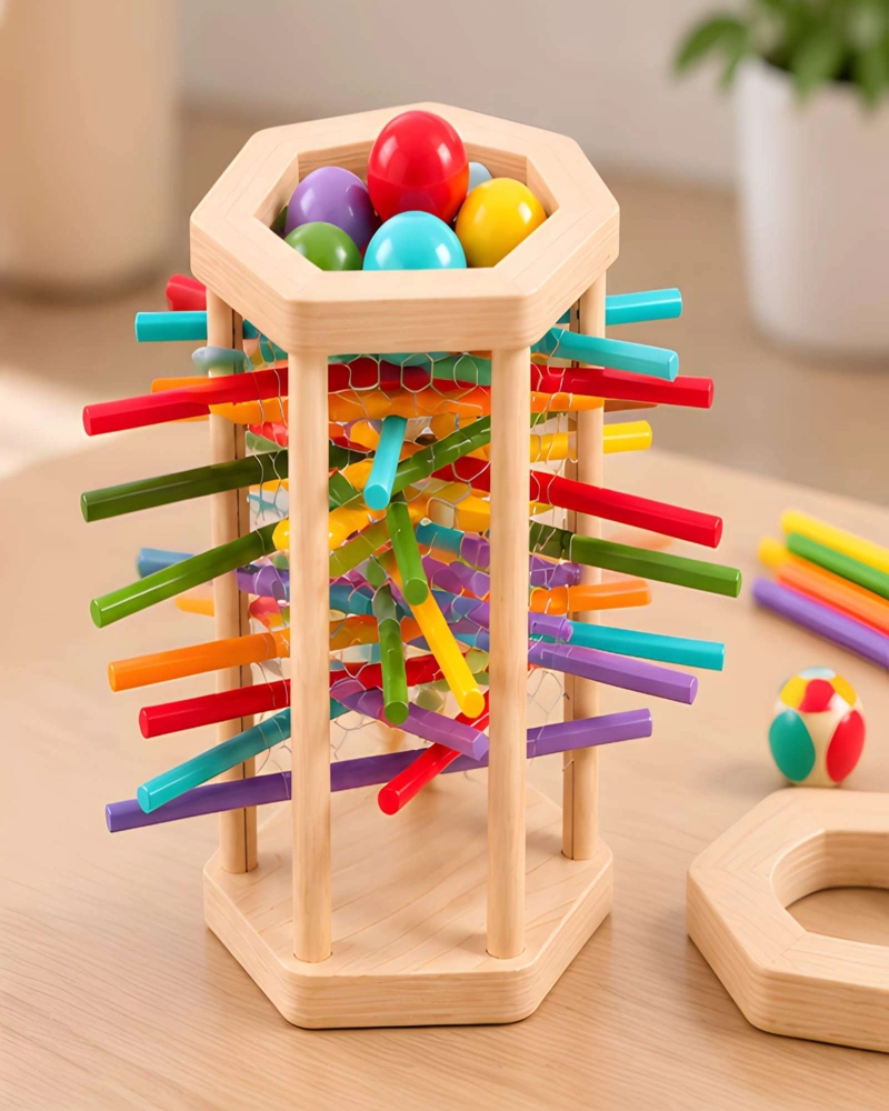 JUEGO DE MADERA MONTESSORI TORRE DE EQUILIBRIO INFANTIL - 2