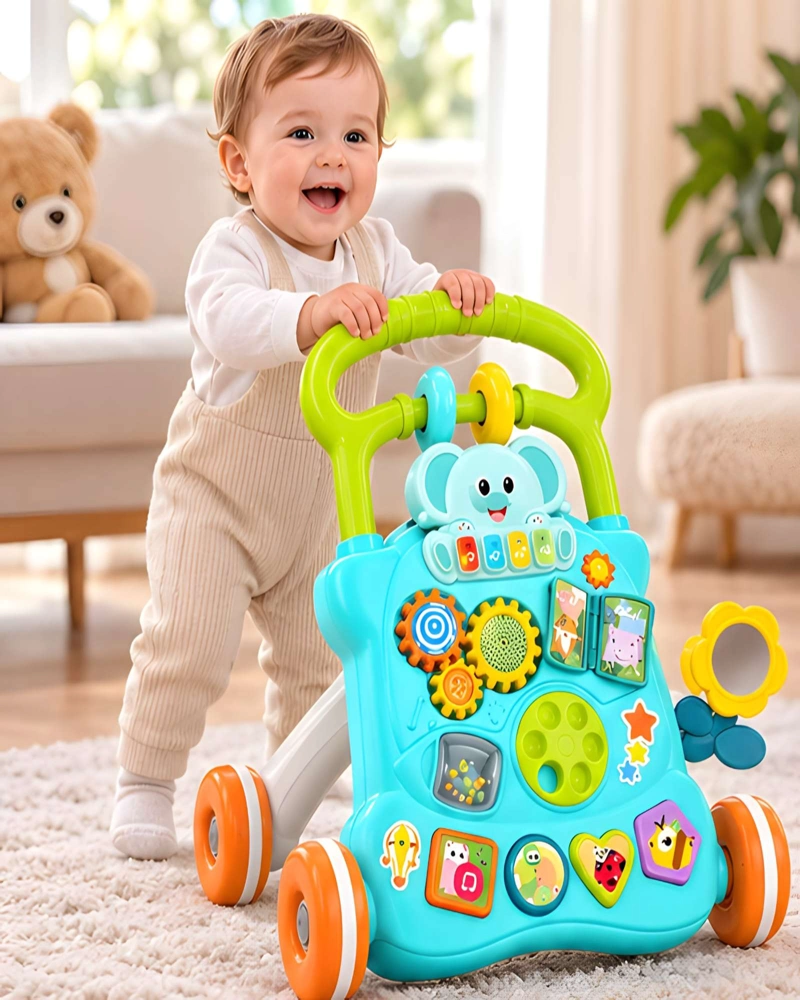 CENTRO DE ACTIVIDADES Y ANDADOR PARA BEBE  CON LUCES Y SONIDO - 4