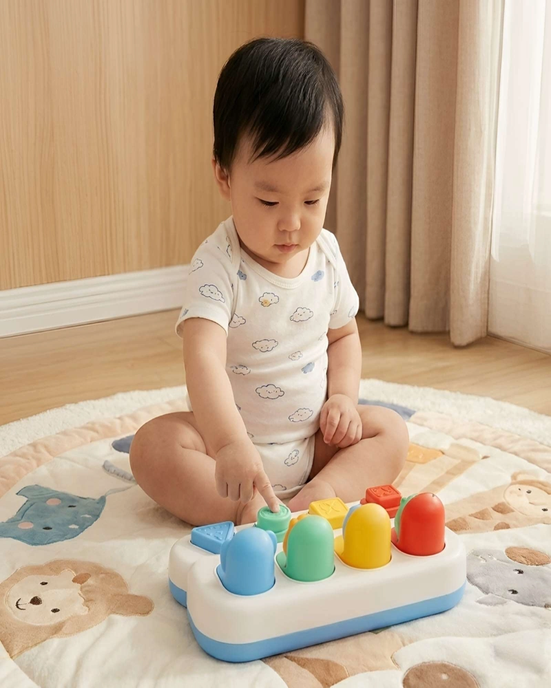 JUGUETE DIDACTICO POP UP ANIMALES PARA DESARROLLO MOTRIZ INFANTIL - 4