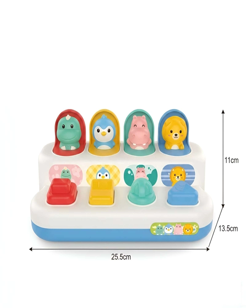 JUGUETE DIDACTICO POP UP ANIMALES PARA DESARROLLO MOTRIZ INFANTIL - 7