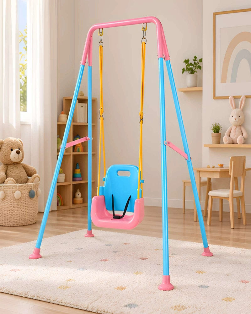 JUEGO DE COLUMPIO METALICO INDIVIDUAL PARA CASA Y JARDIN - 2