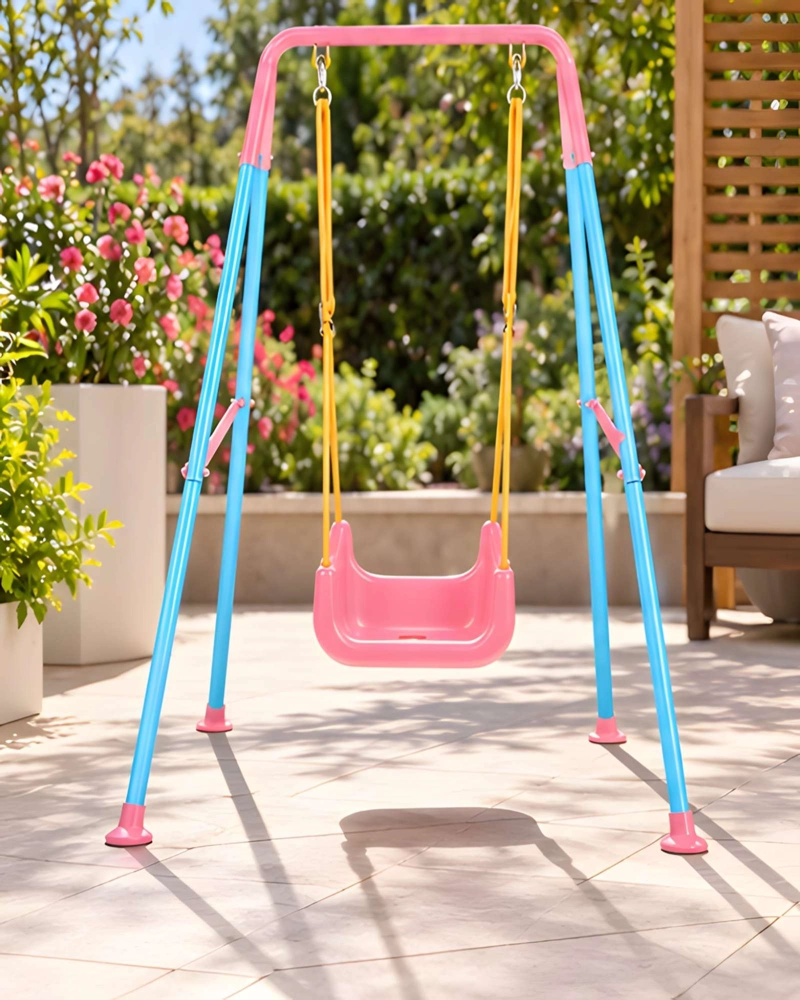 JUEGO DE COLUMPIO METALICO INDIVIDUAL PARA CASA Y JARDIN - 3