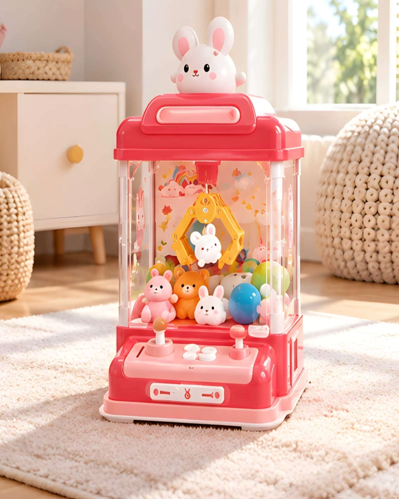 CENTRO DE ENTRETENIMIENTO ARCADE INFANTIL CON MINI PELUCHES - 1