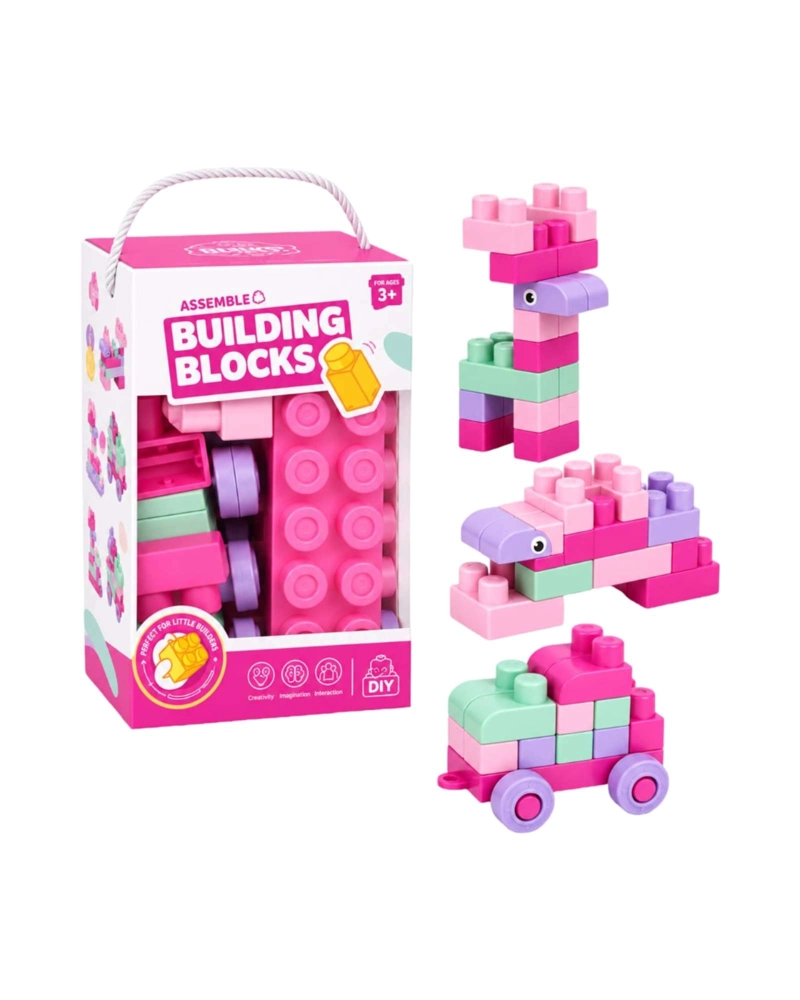 BLOQUES DE CONSTRUCCION FLEXIBLES 80 PIEZAS BLANDAS - 6