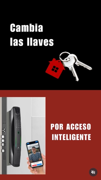 CERRADURA INTELIGENTE 515 CON CAMARA Y MONITOR ACCESO POR HUELLA, CLAVE, TARJETA O APP - 2