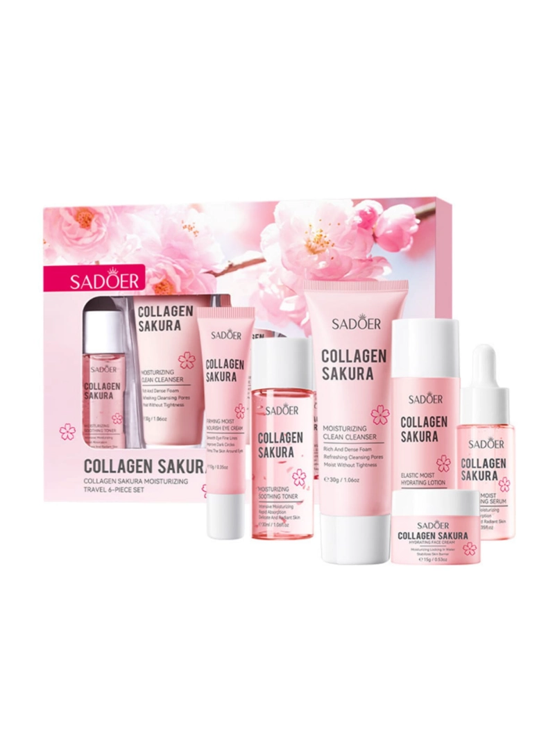 SET  SKINCARE CUIDADO FACIAL COLAGENO  SAKURA ANTIEDAD REAFIRMANTE - 1