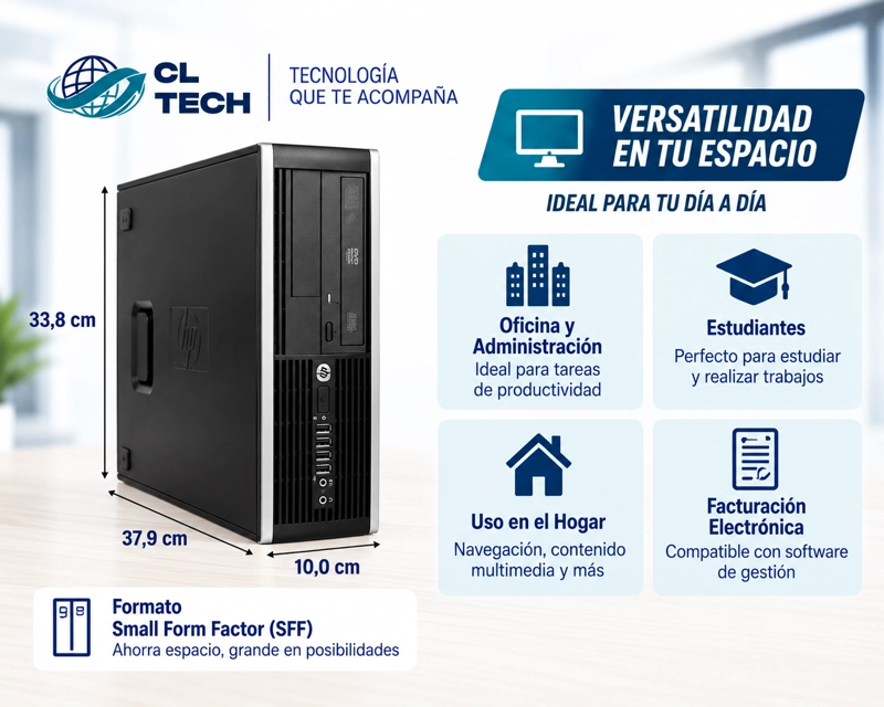KIT PC COMPAQ 6200 PRO INTEL CORE I3 16GB RAM + TECLADO Y MOUSE - 3