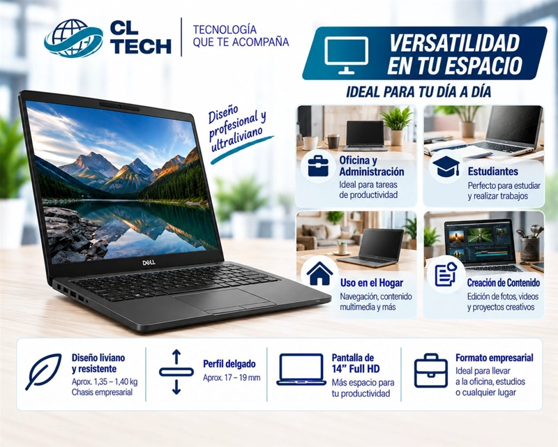 NOTEBOOK DELL LATITUDE 7400 INTEL CORE I7-8665U 8GB RAM SSD 256GB 14 FHD - 3