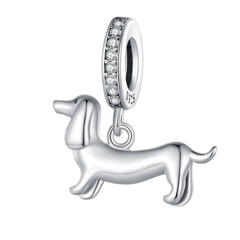 CHARM PERRITO SALCHICHA EN PLATA 925 - 1