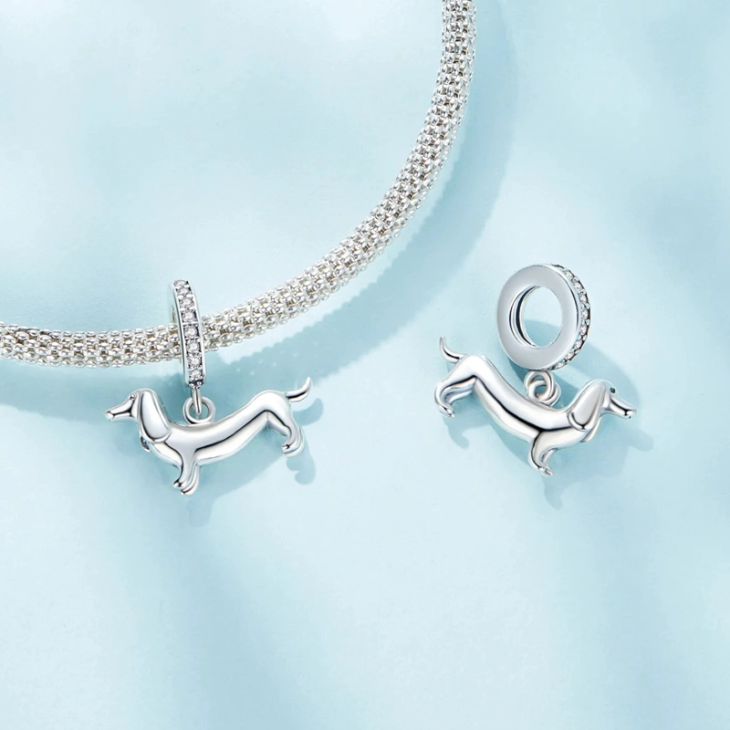 CHARM PERRITO SALCHICHA EN PLATA 925 - 4