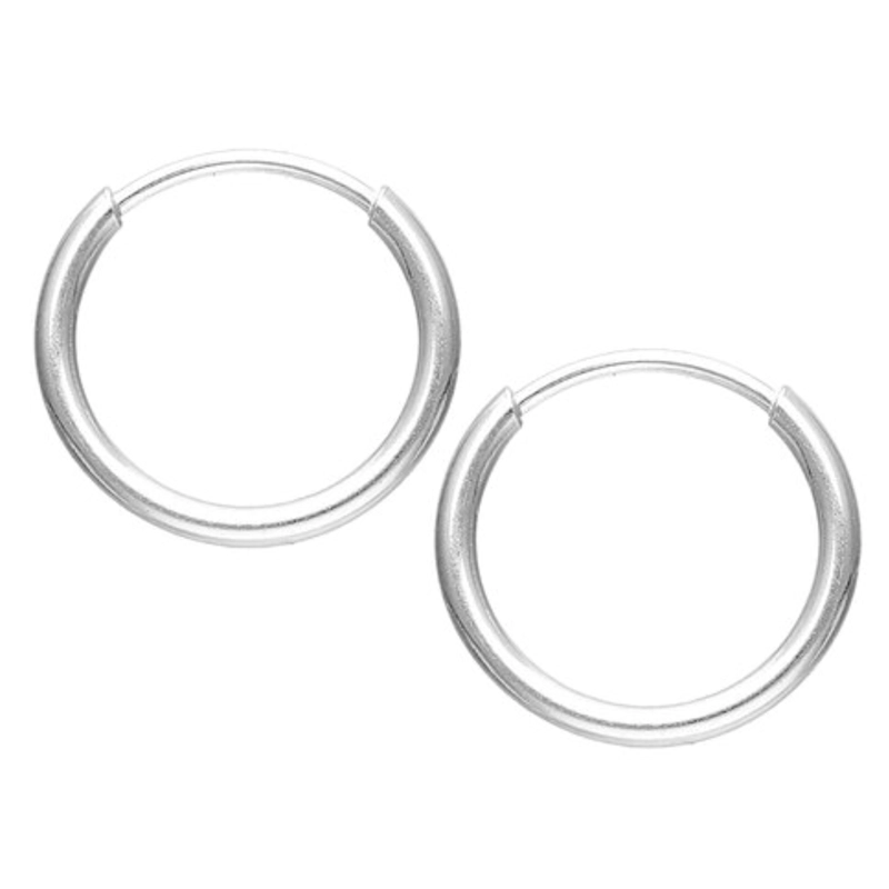 AROS ARGOLLA DE PLATA LISA 10 MM - 2