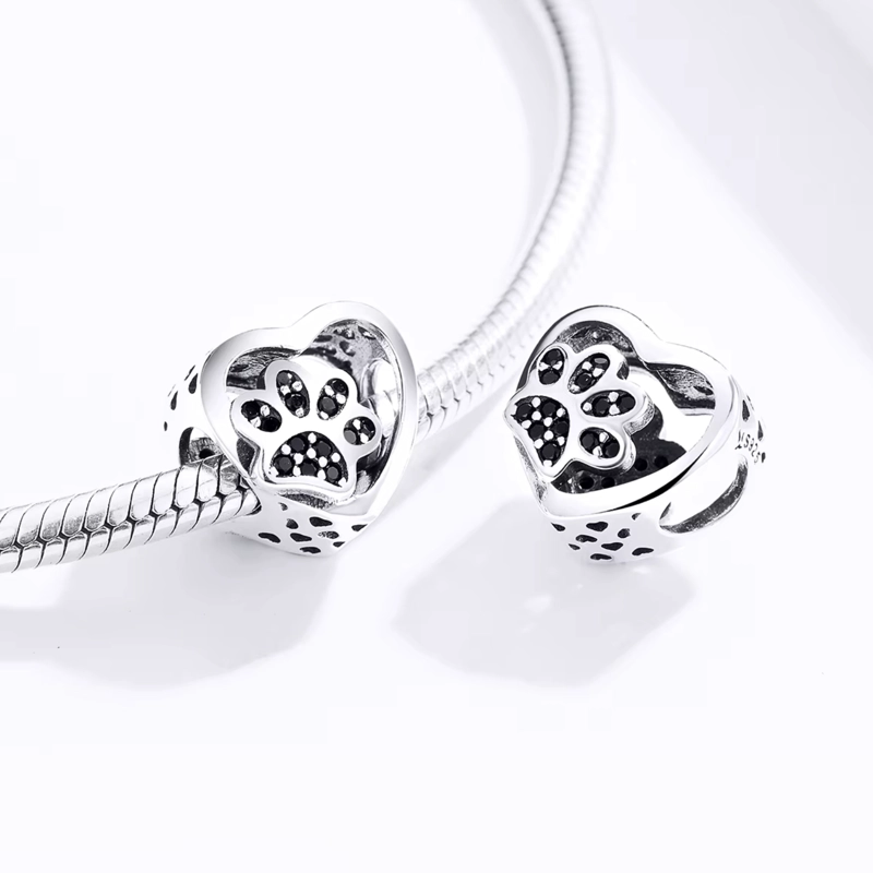 CHARM HUELLA PERRITO EN PLATA 925 - 2