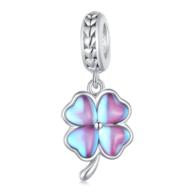 CHARM TRE BOL MORADO EN PLATA 925 - 1