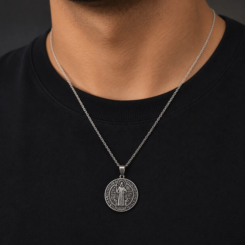 COLLAR SAN BENITO HOMBRE ACERO INOXIDABLE - 2