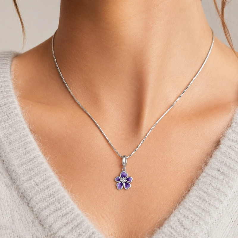 CHARM FLOR ELEGANTE EN PLATA 925 - 2