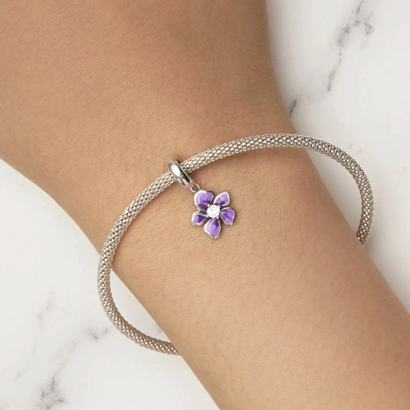 CHARM FLOR ELEGANTE EN PLATA 925 - 5