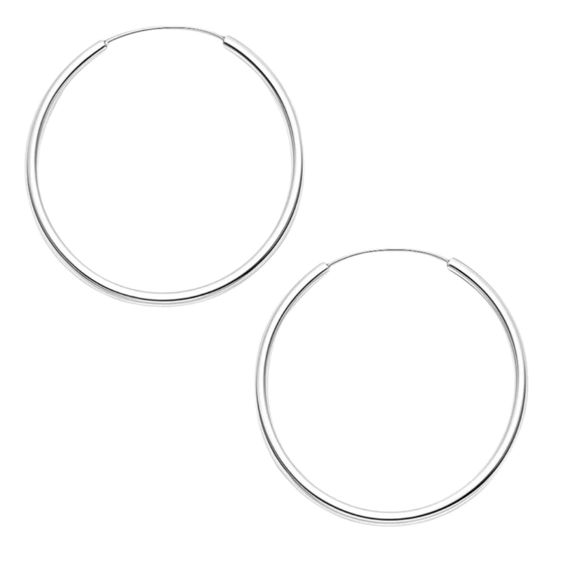 AROS ARGOLLA LISA 30MM PLATA LEY 925